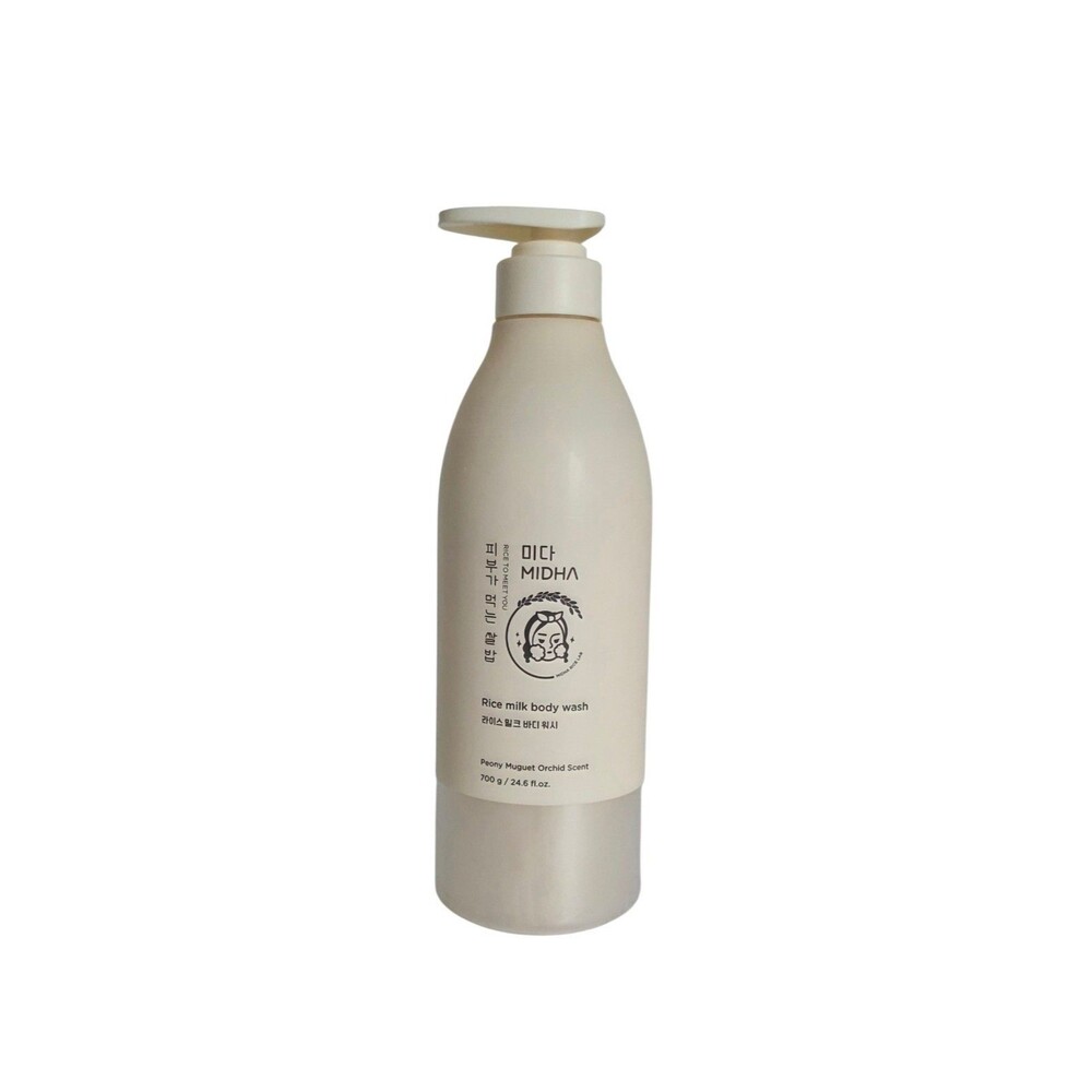 Midha Rice Milk Body Wash Peony Muguet Orchid Scent 24.6 fl.oz